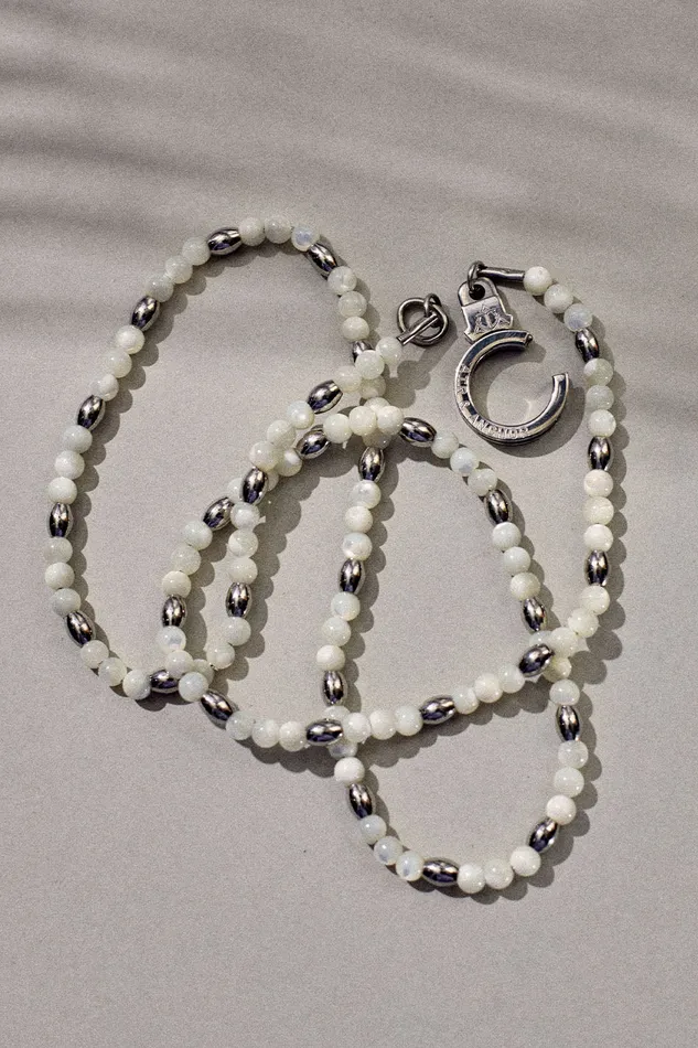 Necklaces Air Anchor Tiny Treasure Beaded Gemstone Necklace
