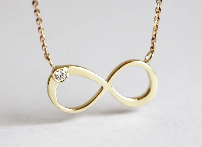 Necklaces Capucinne Gift For Her Diamond Infinity Necklace