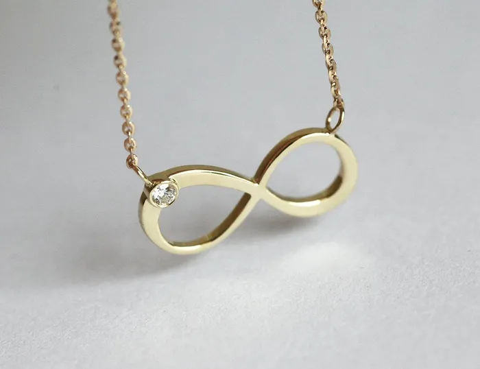 Necklaces Capucinne Gift For Her Diamond Infinity Necklace