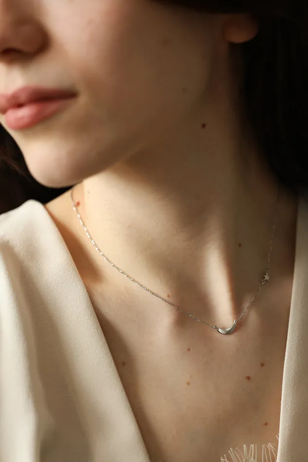 Necklaces Capucinne Sade Moon And Star Necklace