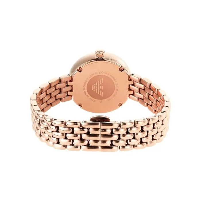 Necklaces Emporio Armani Emporio Armani Womens Quartz Stainless Steel Mother of Pearl Dial Watch