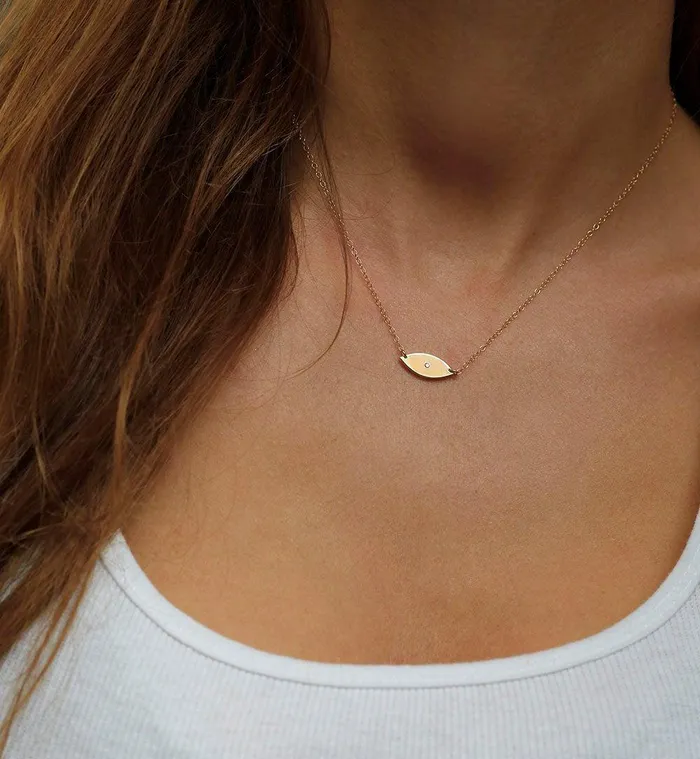Necklaces Evil Eye Necklace Diamond Evil Eye Necklace Capucinne