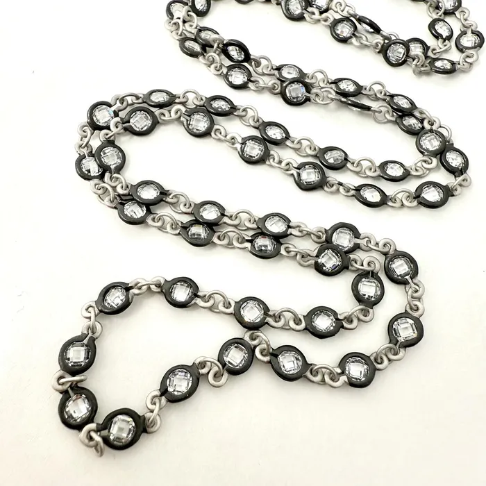 Necklaces Freida Rothman Freida Rothman Faceted Stone Wrap Chain Necklace