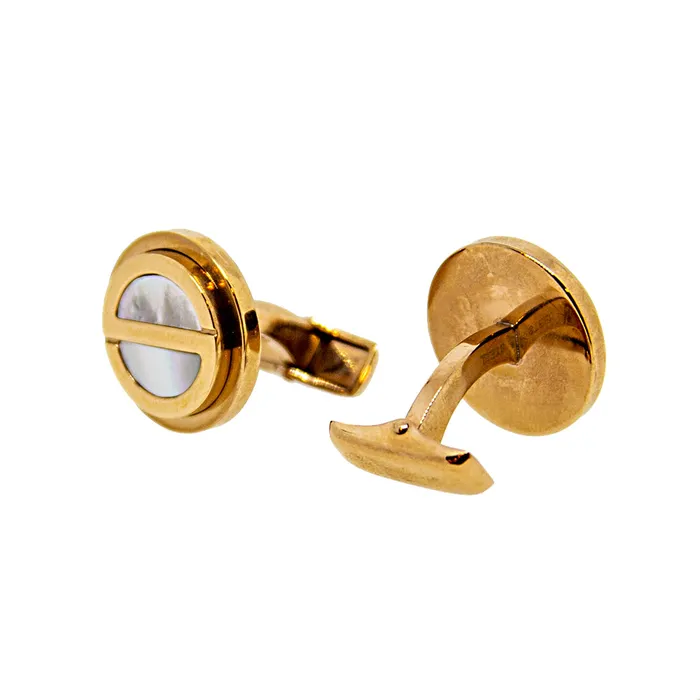 Necklaces Smalto Cufflinks Ip Rosegold With Mother Of Pearl Design Smalto Necklaces Smalto Cufflinks Ip Rosegold With Mother Of Pearl Design Smalto