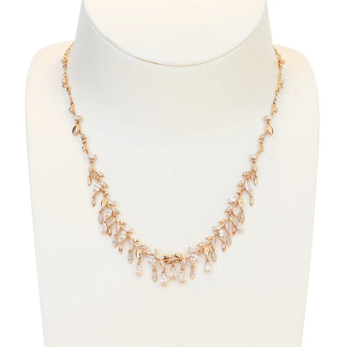 Necklaces Swarovski Mayfly Necklace Rose Gold Tone Swarovski