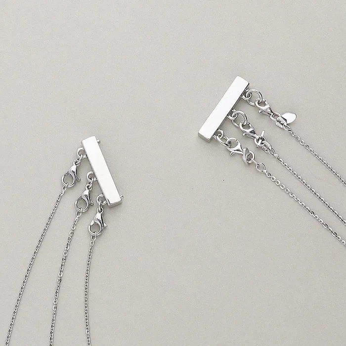 Necklaces Triple Necklace Layering Clasp 2 Piece BERRICLE