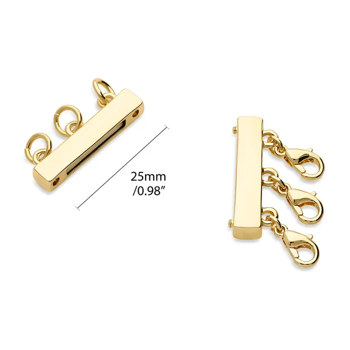 Necklaces Triple Necklace Layering Clasp 2 Piece BERRICLE
