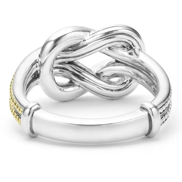 Newport TwoTone Knot Diamond Ring LAGOS Rings Newport TwoTone Knot Diamond Ring LAGOS Rings