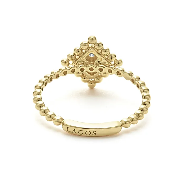 PreStyled Sets LAGOS Covet Small 18K Gold Diamond Ring PreStyled Sets LAGOS Covet Small 18K Gold Diamond Ring