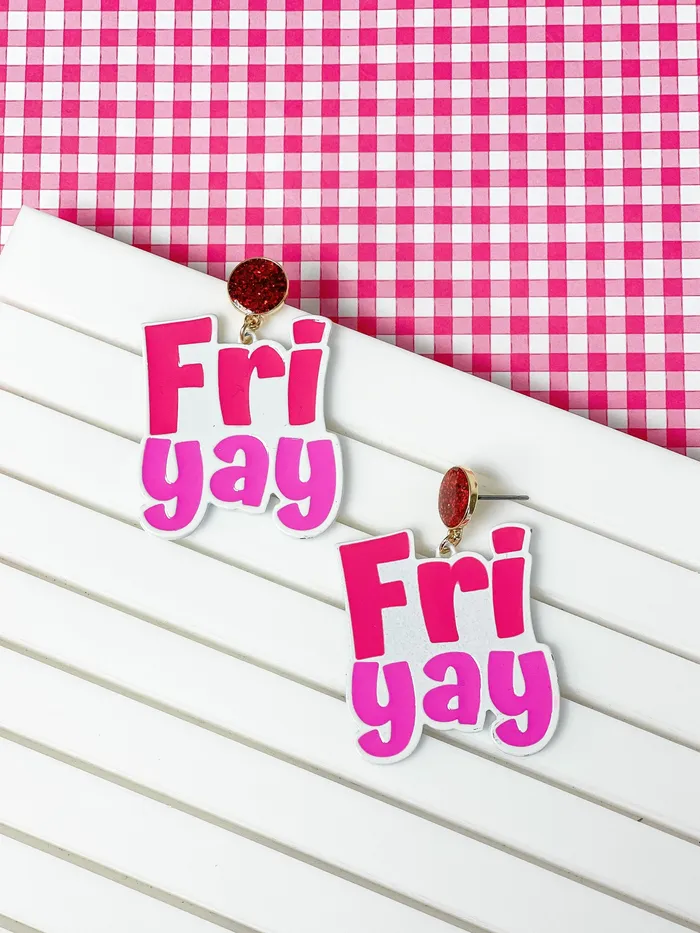Prep Obsessed PR FriYay Enamel Dangle Earrings Earrings