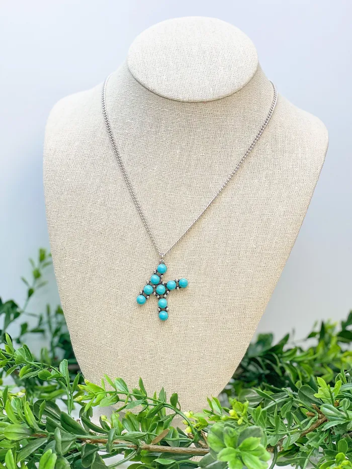Prep Obsessed TL Turquoise SemiPrecious Initial Pendant Necklaces Necklaces