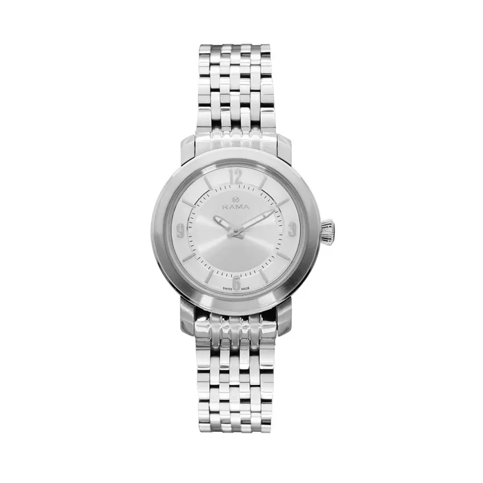 Rama Ladies Quartz Watch Full Stainless Steel Case Bracelet With Silver Sun Ray And White Ring Dial Rama Bracelets Rama Ladies Quartz Watch Full Stainless Steel Case Bracelet With Silver Sun Ray And White Ring Dial Rama Bracelets