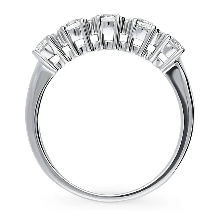 Rings 5Stone CZ Ring in Sterling Silver BERRICLE