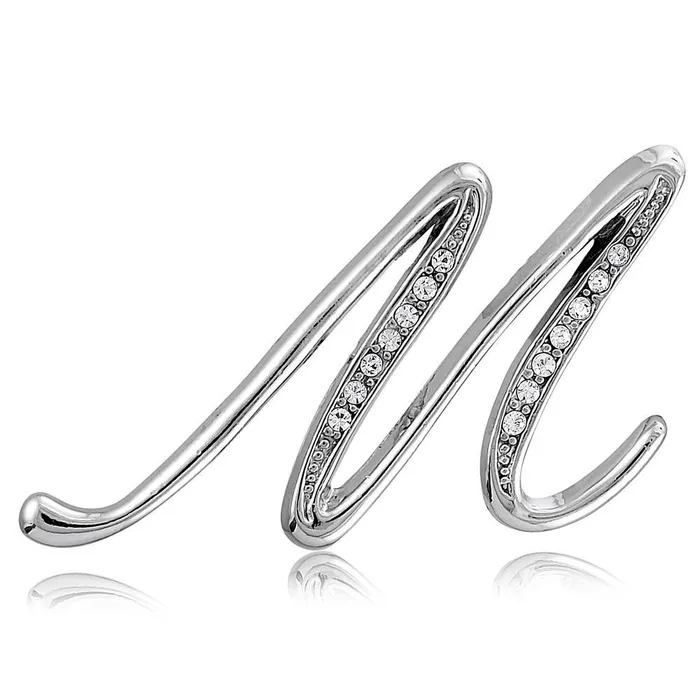 Rings BERRICLE Initial Letter Pin in SilverTone