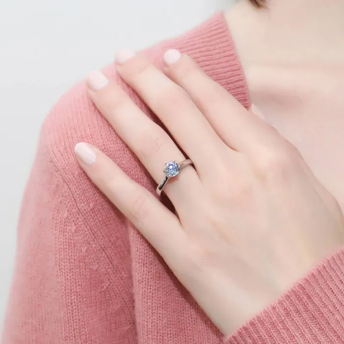 Rings BERRICLE Solitaire 1ct CZ Ring Set in Sterling Silver