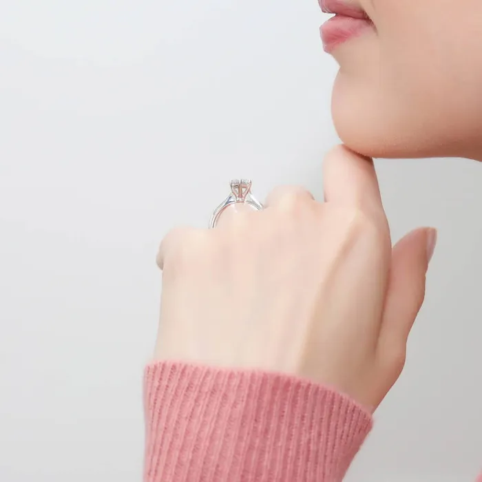 Rings BERRICLE Solitaire 1ct CZ Ring Set in Sterling Silver