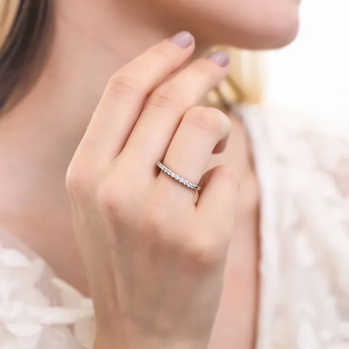 Rings BERRICLE Solitaire EastWest 55ct Oval CZ Ring Set in Sterling Silver