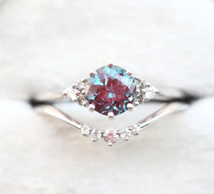 Rings Capucinne Amy Alexandrite Ring Set