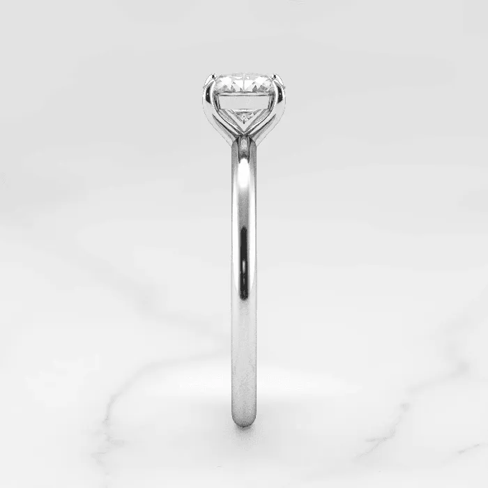 Rings Capucinne Cushion Solitaire Moissanite Ring with 1ct moissanite
