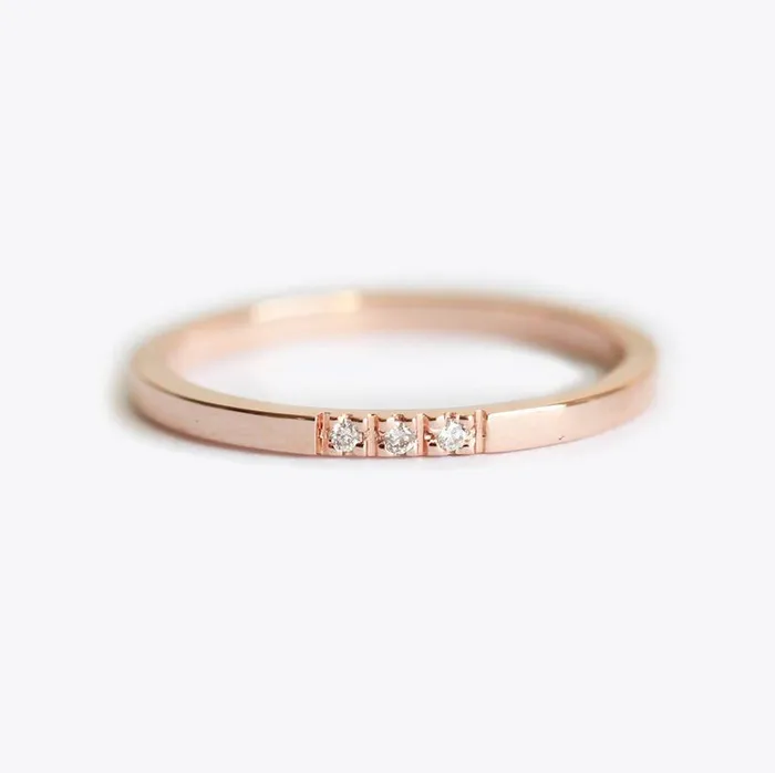 Rings Capucinne Diamond Ring Wedding Band