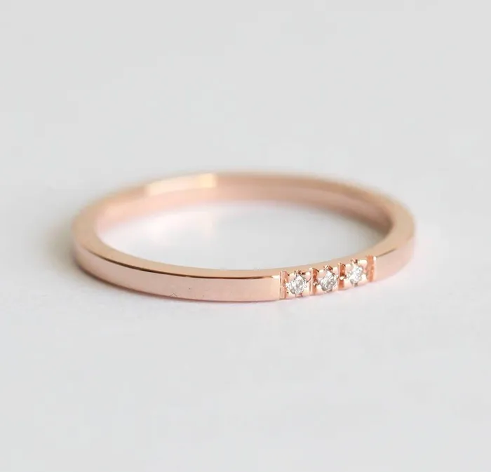 Rings Capucinne Diamond Ring Wedding Band