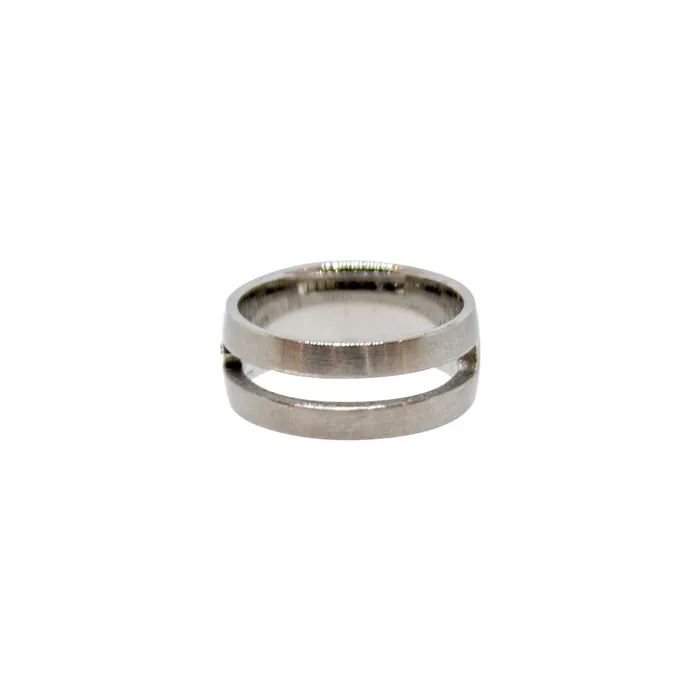 Rings Esprit Esprit Ring Stainles Steel Matt Finish With Stone Size 6