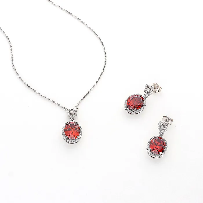 Rings Halo Clover Oval CZ Set in Sterling Silver BERRICLE