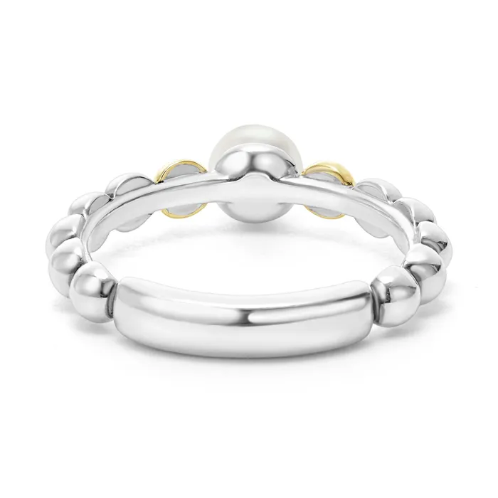 Rings Lagos Luna TwoTone Pearl Ring Rings Lagos Luna TwoTone Pearl Ring