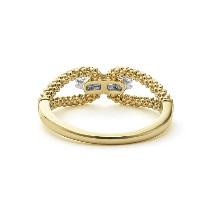 Rings LAGOS Signature Caviar 18K Gold Superfine Diamond Center Ring Rings LAGOS Signature Caviar 18K Gold Superfine Diamond Center Ring