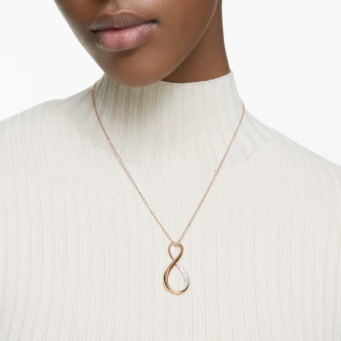 Rings Swarovski Exist Pendant Infinity White Rosegold tone plated Swarovski Rings Swarovski Exist Pendant Infinity White Rosegold tone plated Swarovski