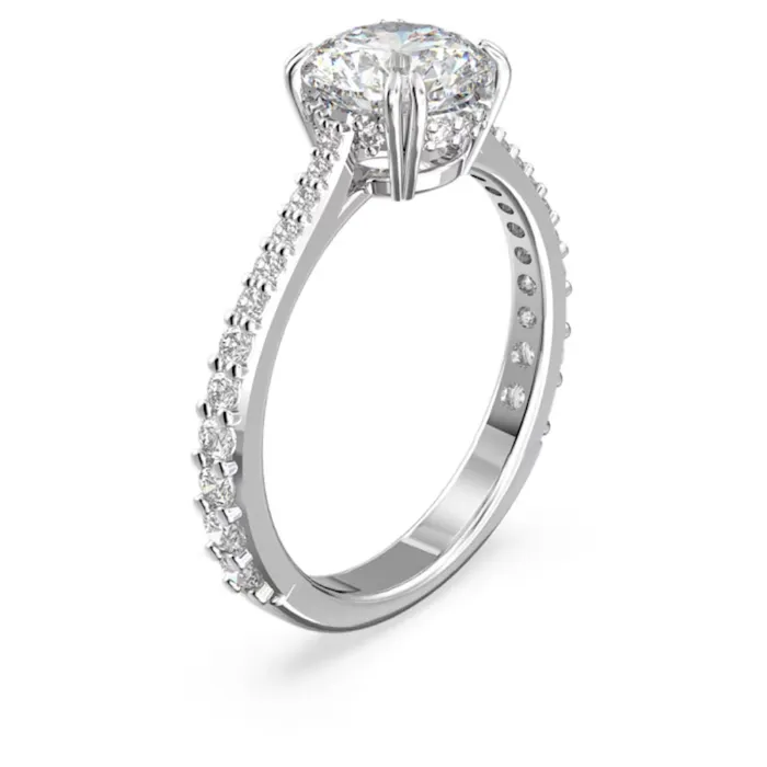 Rings Swarovski Swarovski Constella ring Set 2 Princess cut White Rhodium plated Size 58