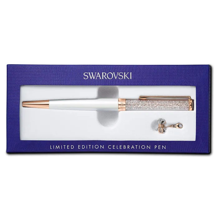 Rings Swarovski Swarovski Crystalline Celebration 2021 Ballpoint Pen White RoseGold Tone Plated
