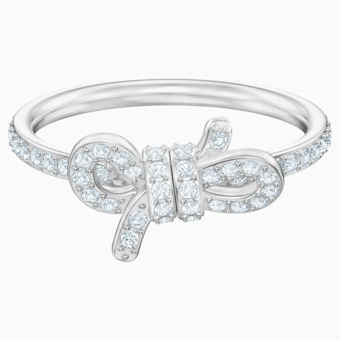 Rings Swarovski Swarovski Lifelong Bow Ring White Size 58