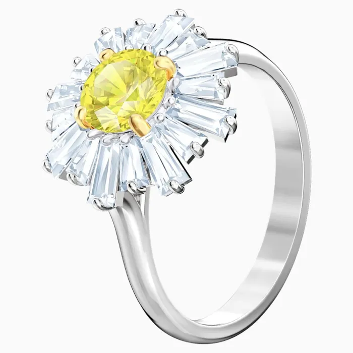Rings Swarovski Swarovski Sunshine Ring Yellow Size 55 Rings Swarovski Swarovski Sunshine Ring Yellow Size 55