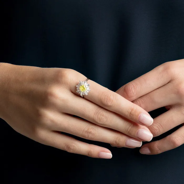 Rings Swarovski Swarovski Sunshine Ring Yellow Size 55 Rings Swarovski Swarovski Sunshine Ring Yellow Size 55