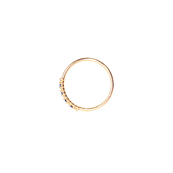 Rings Terzihan Terzihan 14 Carat Pink Gold Ring With Diamonds Size 6