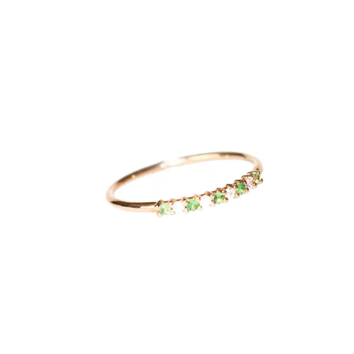 Rings Terzihan Terzihan 14 Carat Pink Gold Ring With Diamonds Size 6 Rings Terzihan Terzihan 14 Carat Pink Gold Ring With Diamonds Size 6