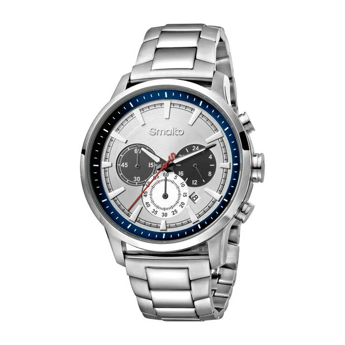 Smalto Bracelets Smalto Mens Stainless Steel Watch Blue Dial With Mesh Metal Bracelet Smalto Bracelets Smalto Mens Stainless Steel Watch Blue Dial With Mesh Metal Bracelet