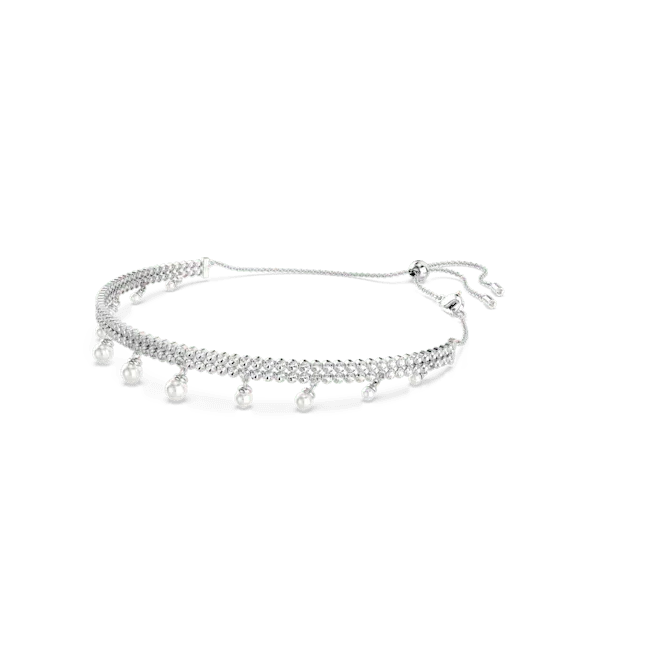 Swarovski Ariana Grande X Swarovski Choker Crystal Pearl Round Cut White Rhodium Plated Swarovski Rings Swarovski Ariana Grande X Swarovski Choker Crystal Pearl Round Cut White Rhodium Plated Swarovski Rings