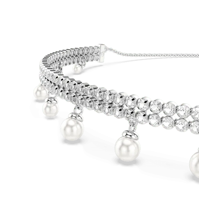 Swarovski Ariana Grande X Swarovski Choker Crystal Pearl Round Cut White Rhodium Plated Swarovski Rings Swarovski Ariana Grande X Swarovski Choker Crystal Pearl Round Cut White Rhodium Plated Swarovski Rings