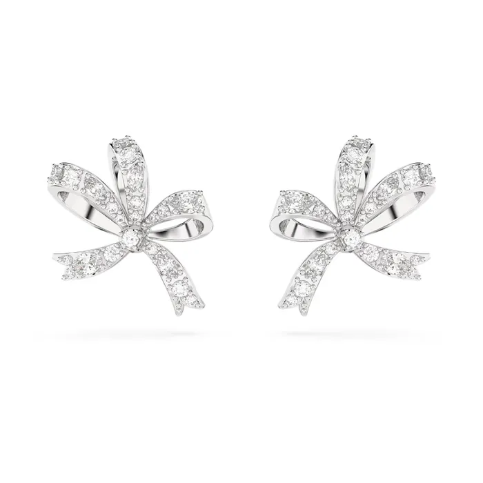 Swarovski Earrings Swarovski Volta stud earrings Bow Small White Rhodium plated Swarovski Earrings Swarovski Volta stud earrings Bow Small White Rhodium plated