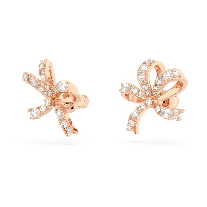 Swarovski Earrings Swarovski Volta stud earrings Bow Small White Rhodium plated