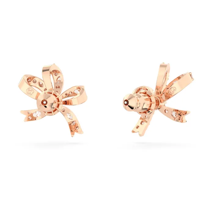 Swarovski Earrings Swarovski Volta stud earrings Bow Small White Rhodium plated