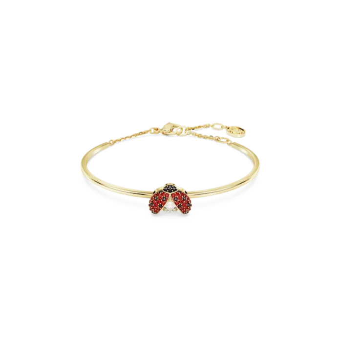 Swarovski Idyllia Bangle Ladybug Red Goldtone plated Medium Swarovski Rings