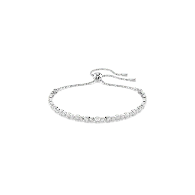 Swarovski Matrix Tennis Bracelet Mixed Round Cuts White Rhodium Plated Swarovski Bracelets Swarovski Matrix Tennis Bracelet Mixed Round Cuts White Rhodium Plated Swarovski Bracelets