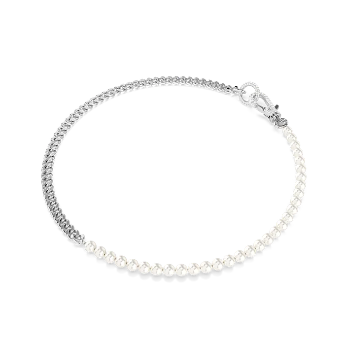 Swarovski Necklaces Swarovski Dextera Necklace Pav Crystal Pearl White Rhodium Plated Swarovski Necklaces Swarovski Dextera Necklace Pav Crystal Pearl White Rhodium Plated