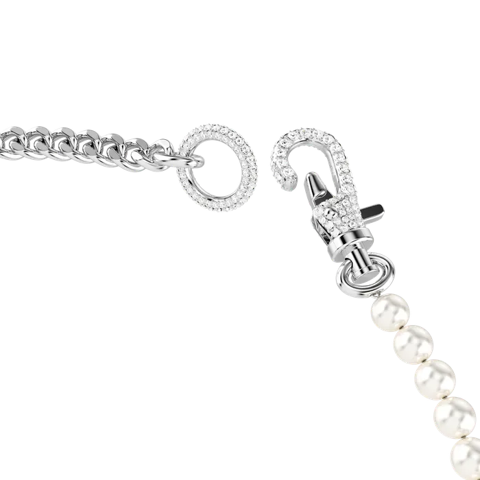 Swarovski Necklaces Swarovski Dextera Necklace Pav Crystal Pearl White Rhodium Plated Swarovski Necklaces Swarovski Dextera Necklace Pav Crystal Pearl White Rhodium Plated