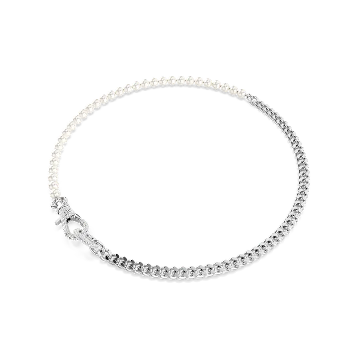 Swarovski Necklaces Swarovski Dextera Necklace Pav Crystal Pearl White Rhodium Plated Swarovski Necklaces Swarovski Dextera Necklace Pav Crystal Pearl White Rhodium Plated