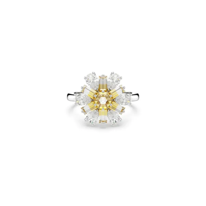 Swarovski Rings Swarovski Idyllia Cocktail Ring Mixed cuts Flower Yellow Rhodium plated 5055 Swarovski Rings Swarovski Idyllia Cocktail Ring Mixed cuts Flower Yellow Rhodium plated 5055