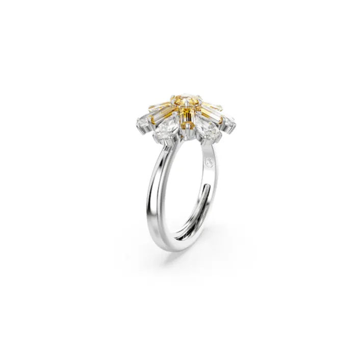Swarovski Rings Swarovski Idyllia Cocktail Ring Mixed cuts Flower Yellow Rhodium plated 5055 Swarovski Rings Swarovski Idyllia Cocktail Ring Mixed cuts Flower Yellow Rhodium plated 5055